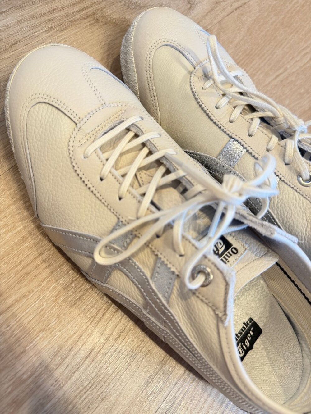 Onitsuka Tiger Mexico 66 SD Birch Silver Leather Sneakers US 7
